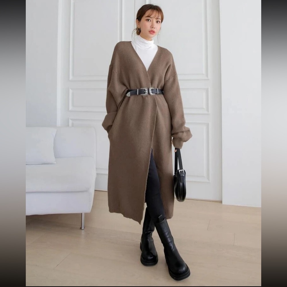 SHEIN long knit cardigan